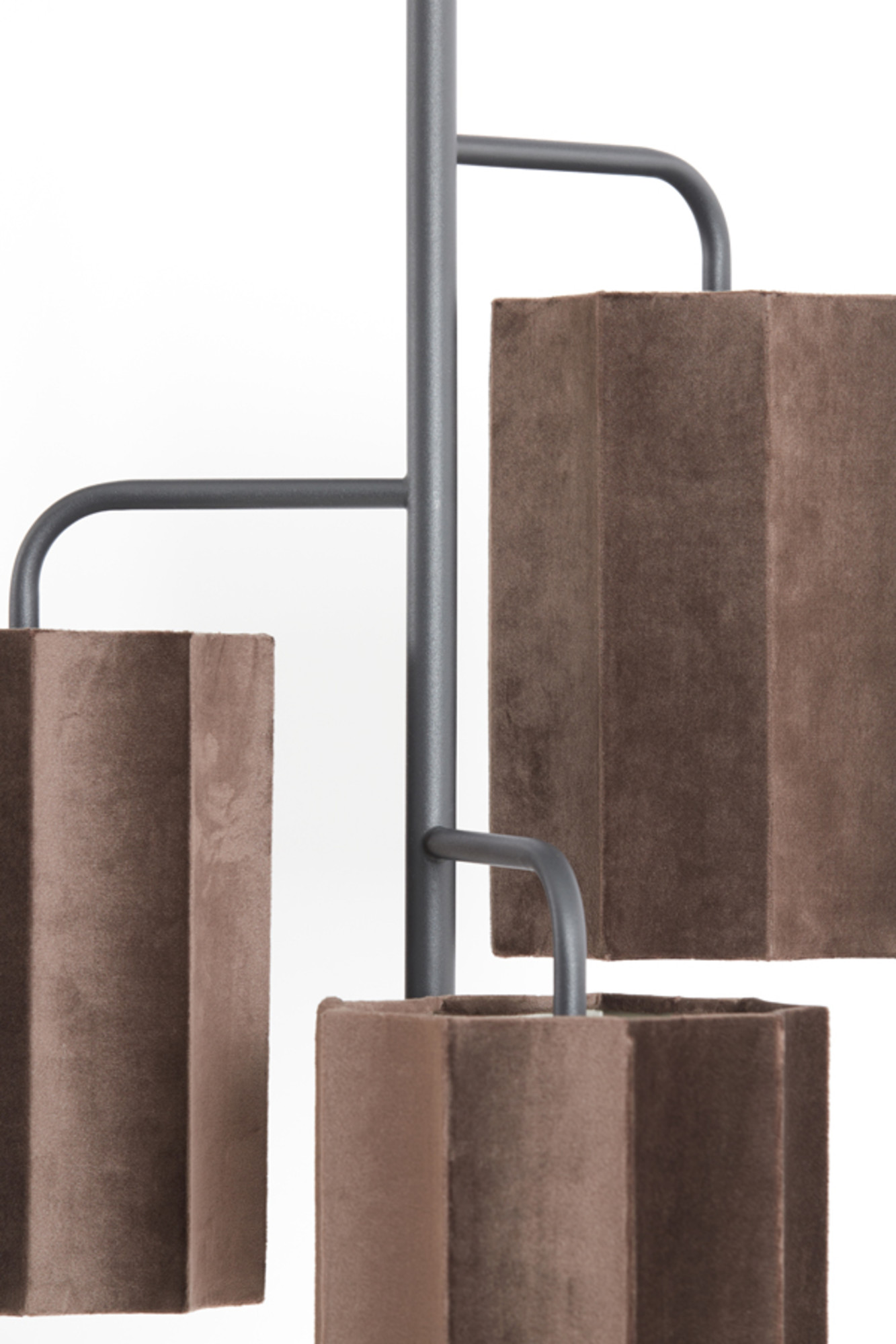 Suspension en velours marron Light & Living Edisa – Image 5