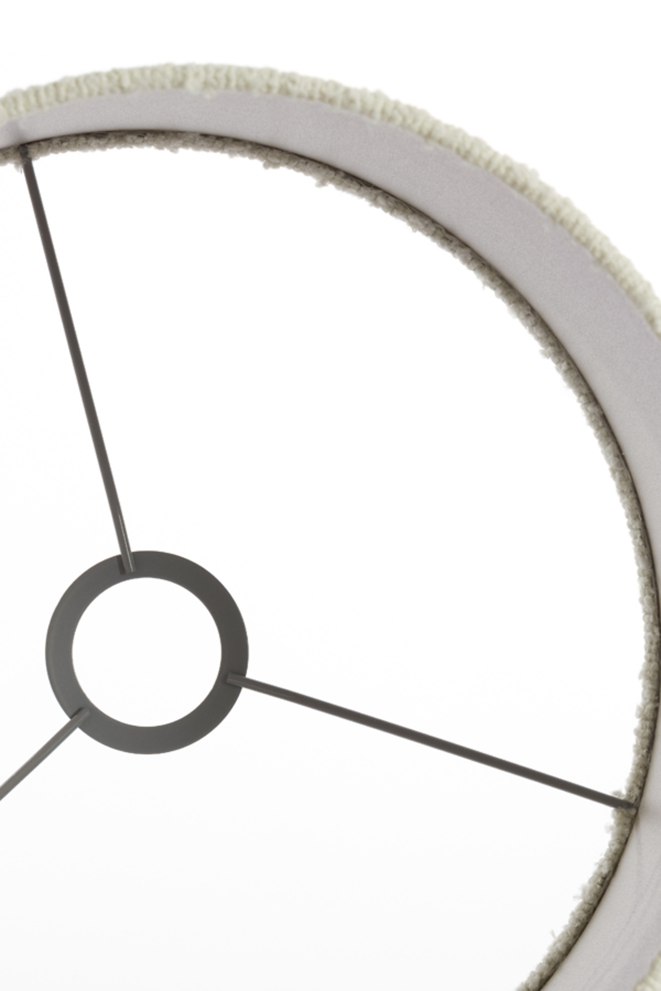 Abat-jour en lin couleur crème Light & Living Bolero – Image 6