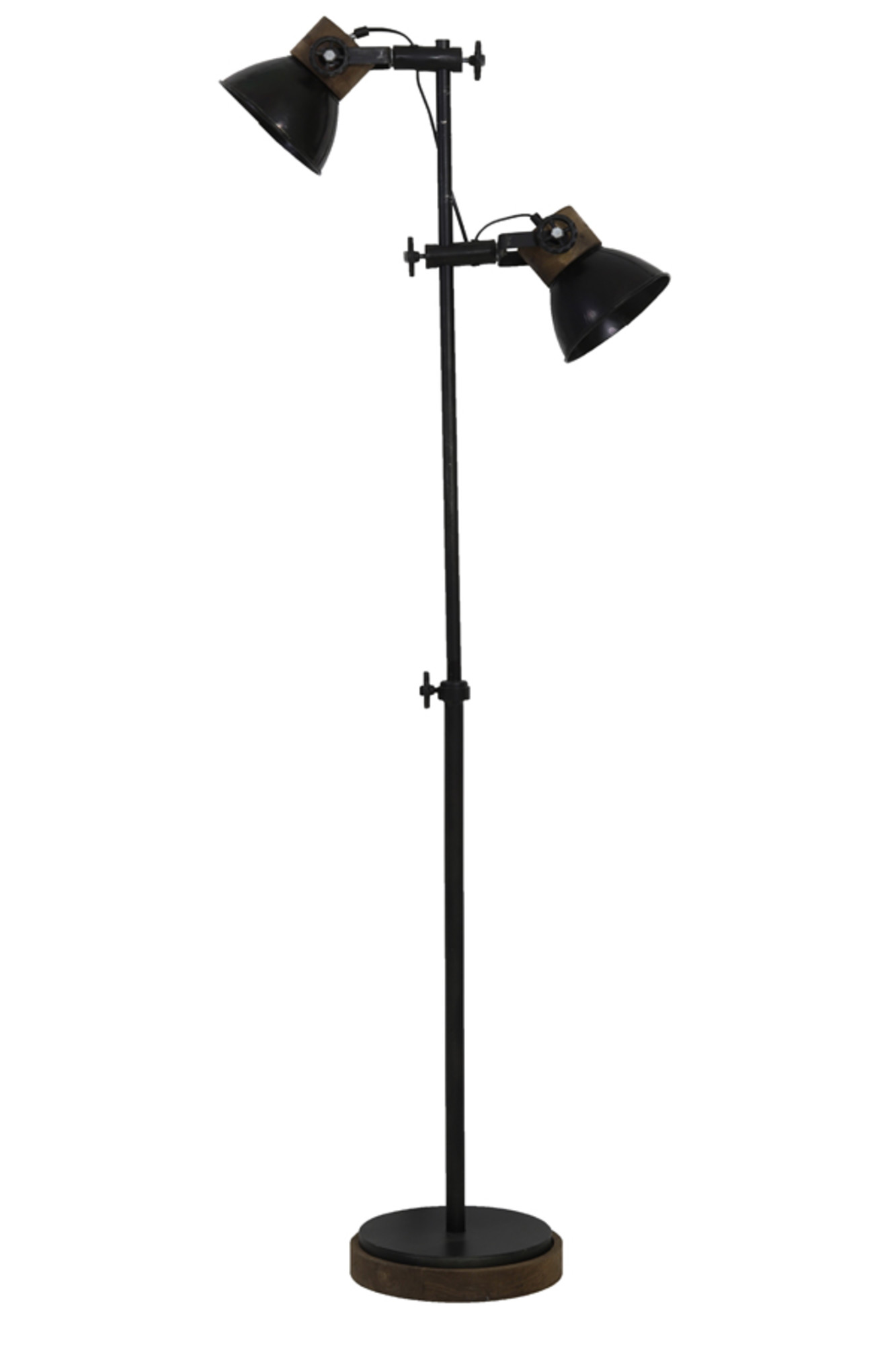 Lampe sur pied industrielle noire Light & Living Jody – Image 2