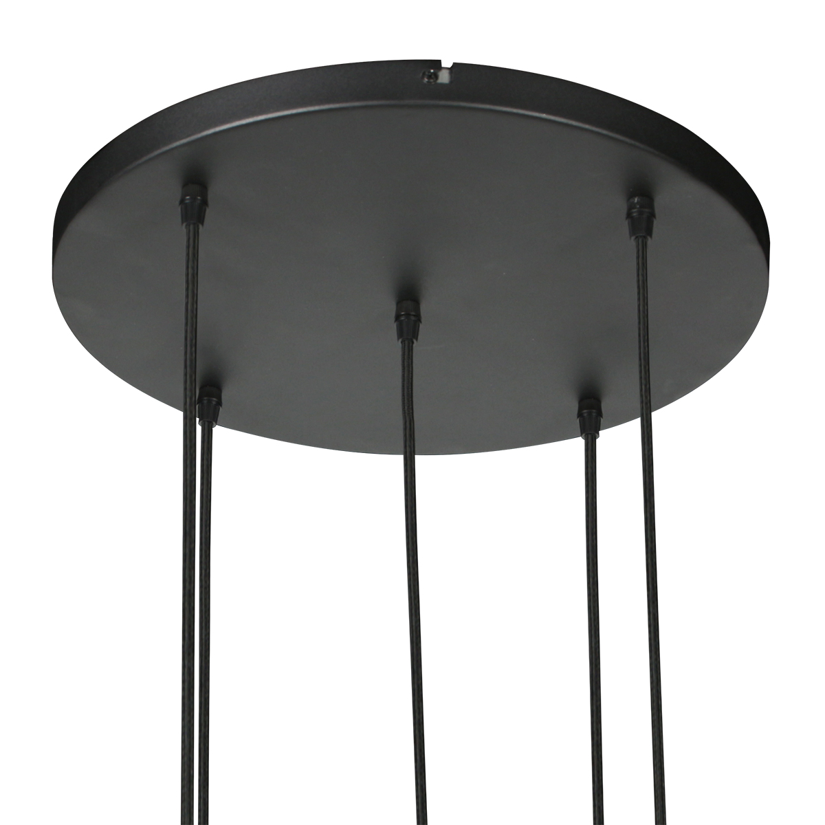 Suspension avec 5 abat-jour crème en forme de goutte Mexlite HaloSwap – Image 4