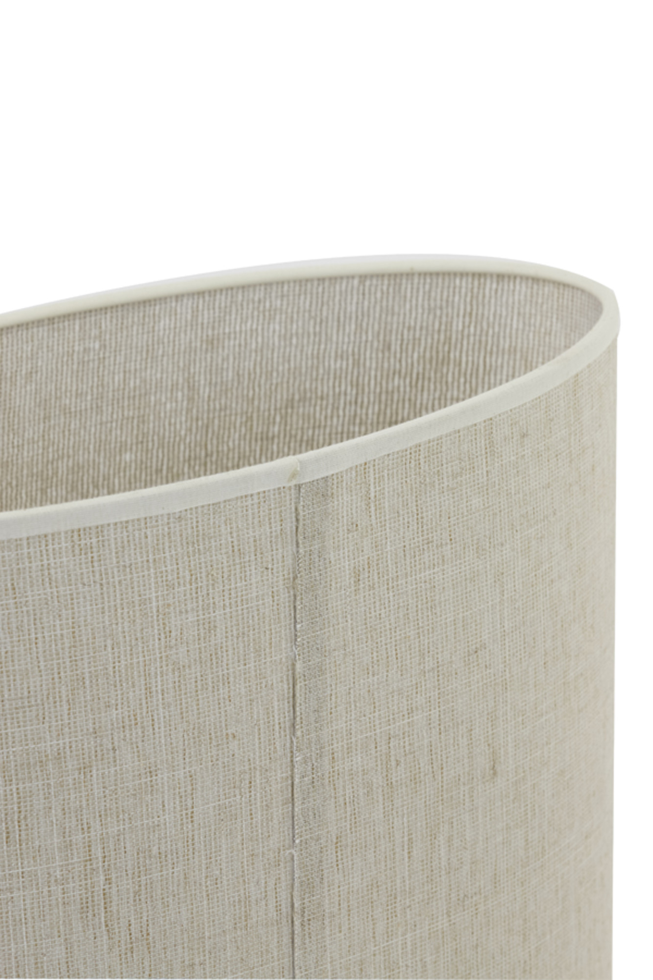 Abat-jour beige en forme cylindrique en tissu Light & Living Breska – Image 8