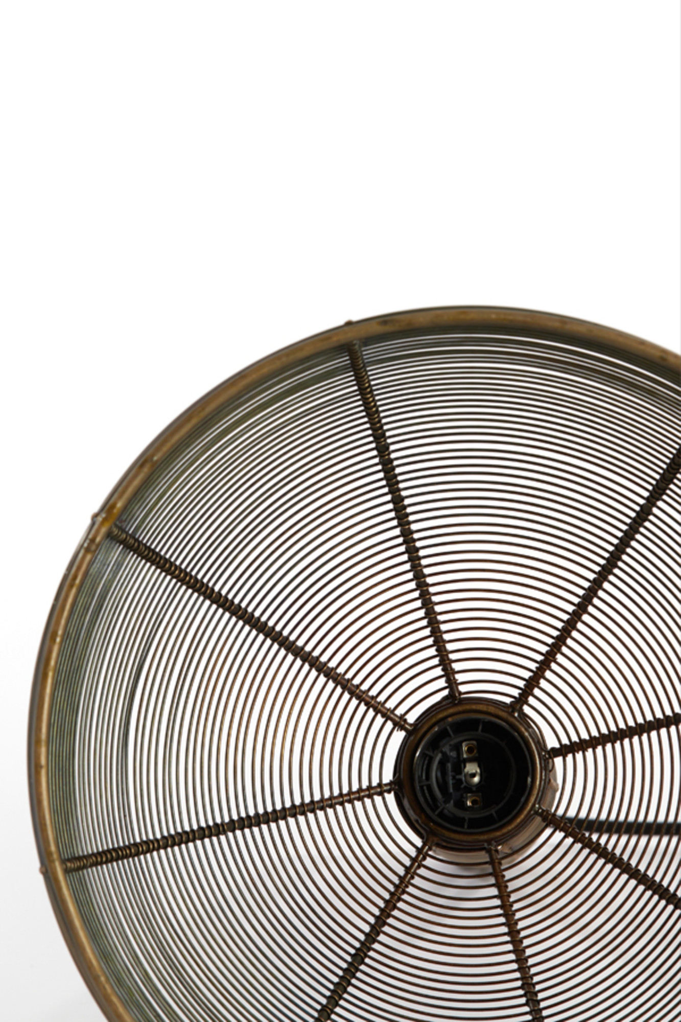 Suspension en rotin marron avec cadre métallique Light & Living Tartu – Image 6