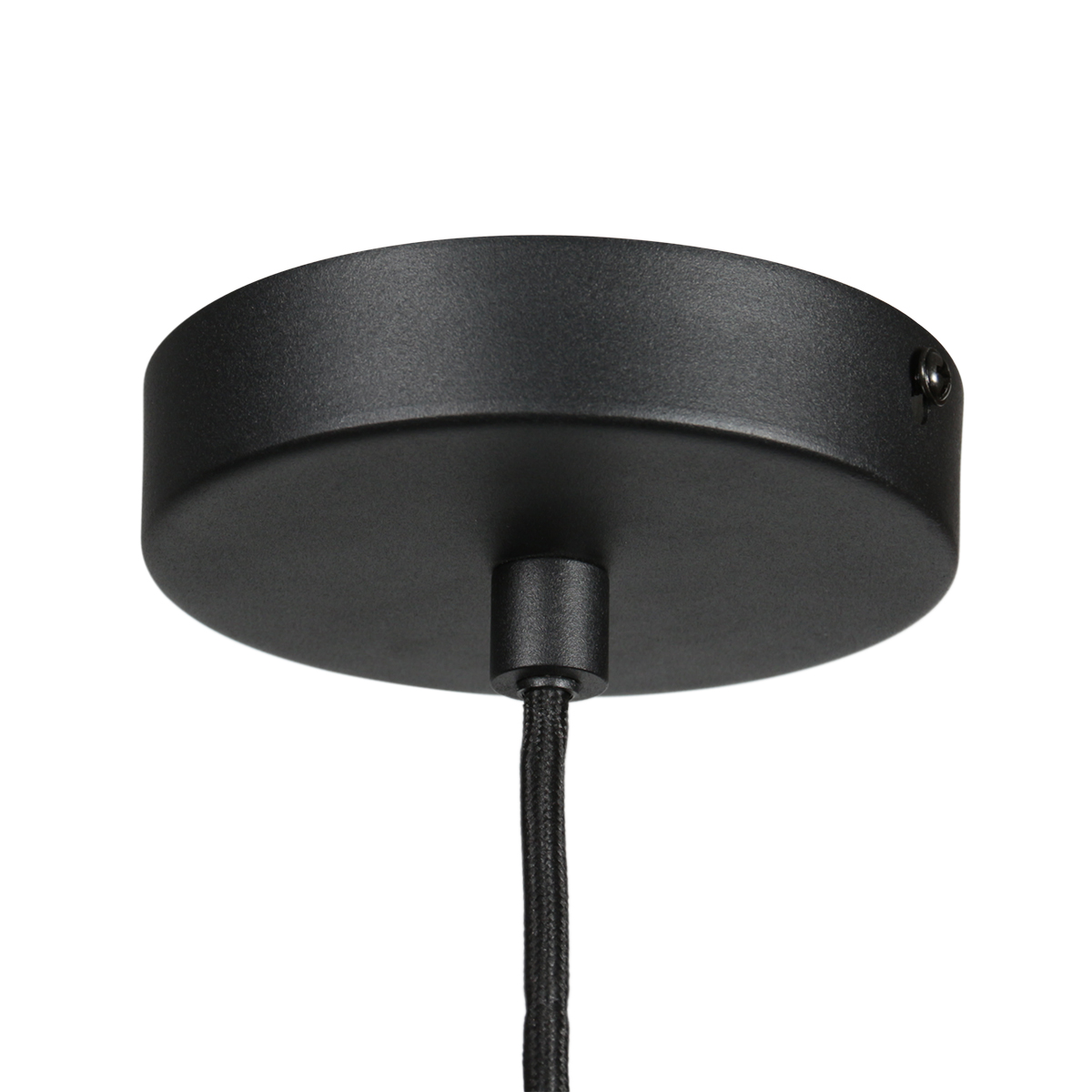 Suspension moderne noire en verre fumé Mexlite HaloSwap – Image 5