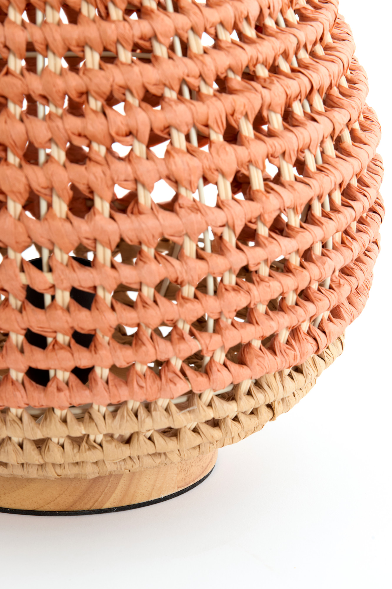 Lampe tressée dans des tons naturels Light & Living Kalipa – Image 6