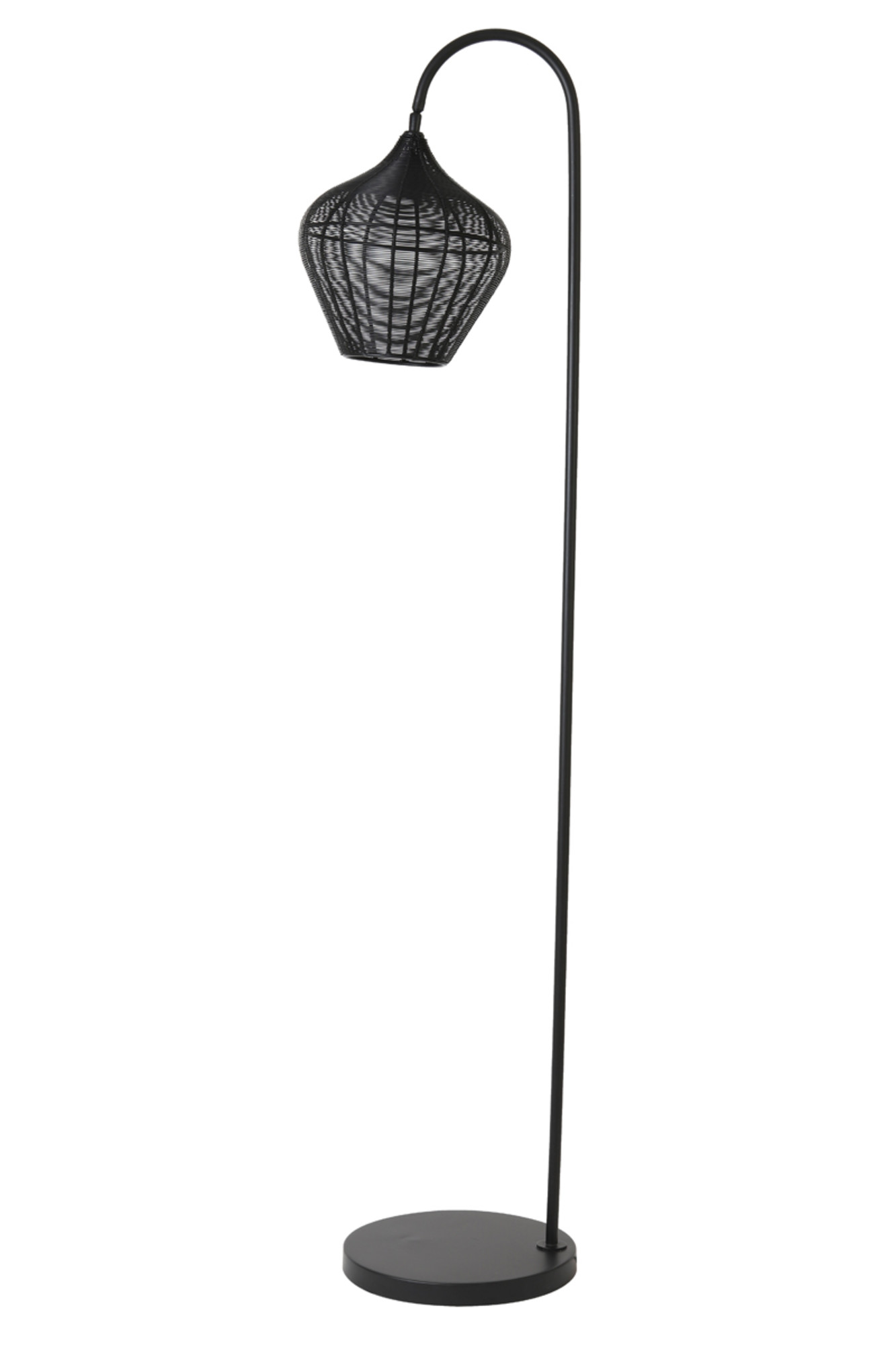 Lampadaire tressé noir Light & Living Alvaro – Image 2