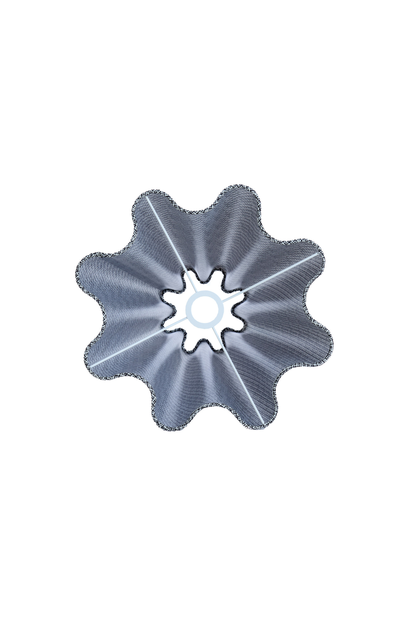 Abat-jour en tissu gris à motif losange Light & Living Bezaha – Image 7