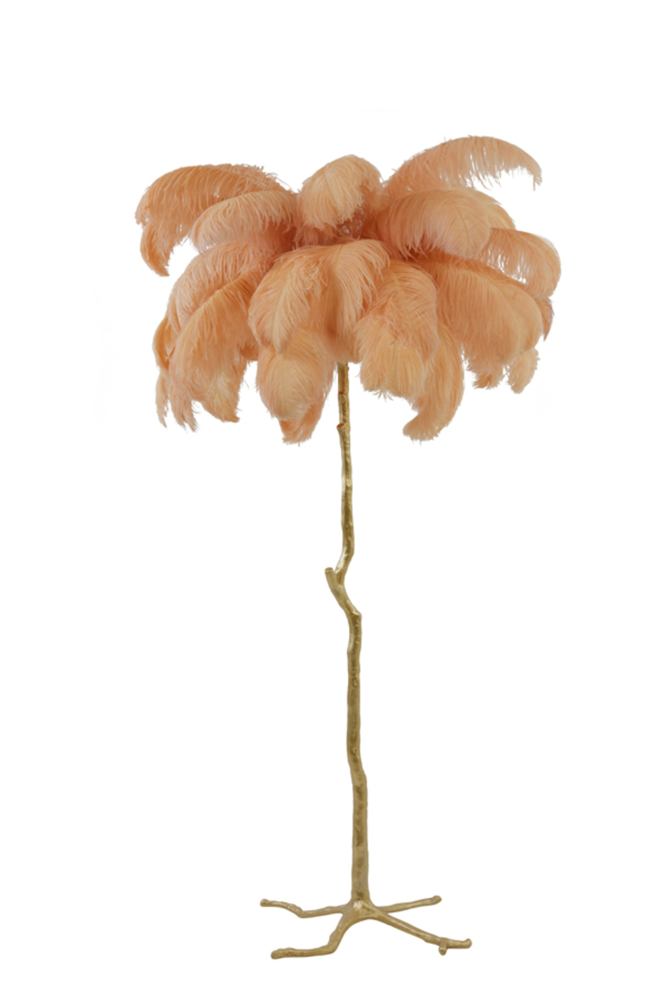 Lampadaire rose design à plumes Light & Living Feather – Image 2