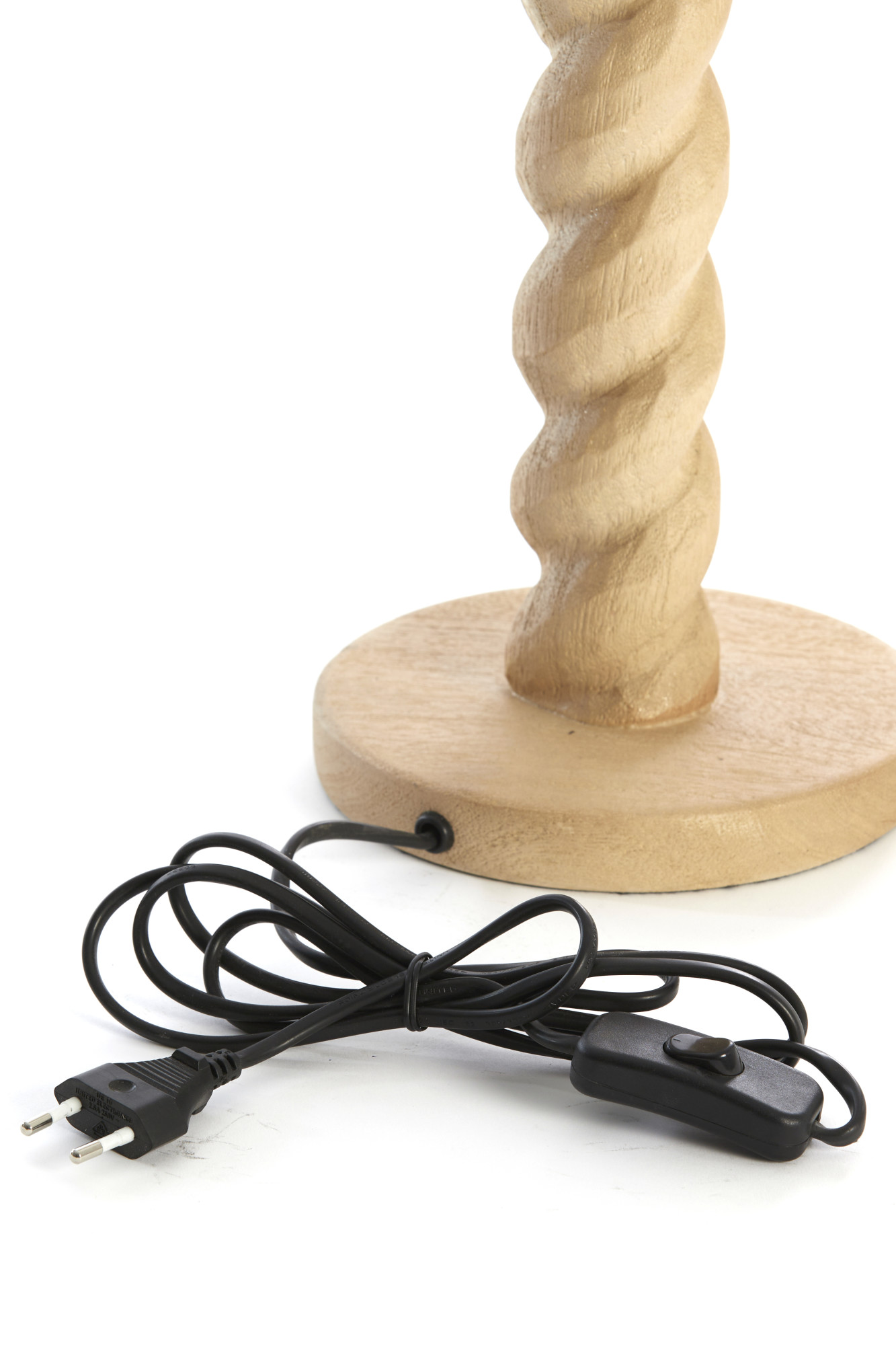 Piedestal de lampe en bois tourné Light & Living Nanno – Image 7