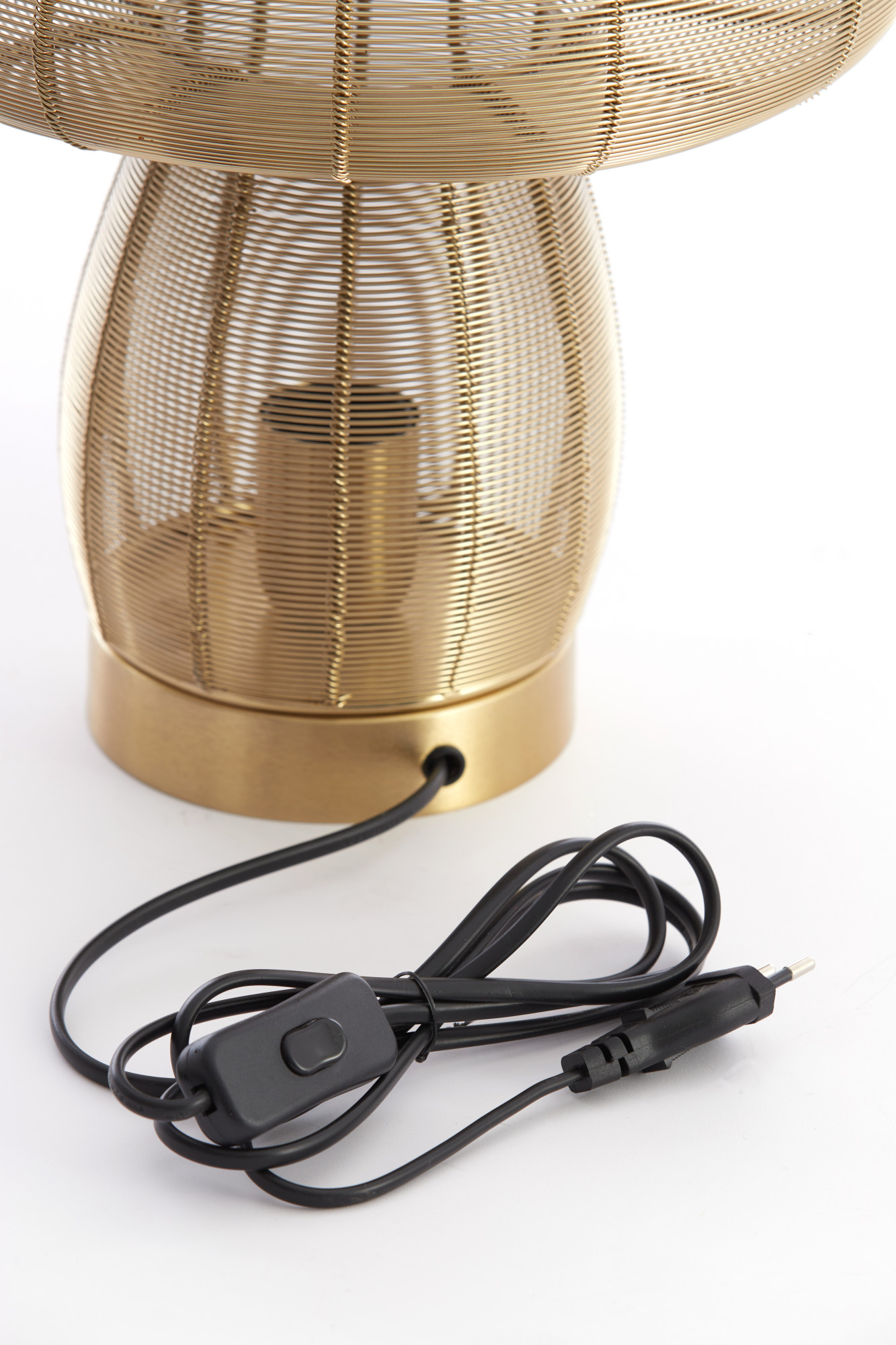 Conception de l'ombre de la lampe à fil doré Light & Living Mushroom – Image 4