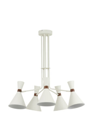 Alternative view of Suspension vintage en métal blanc Light & Living Hoodies