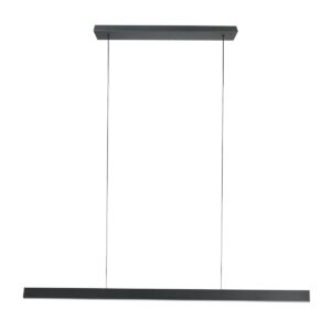 Suspension noire design avec éclairage haut et bas Mexlite BrightLine