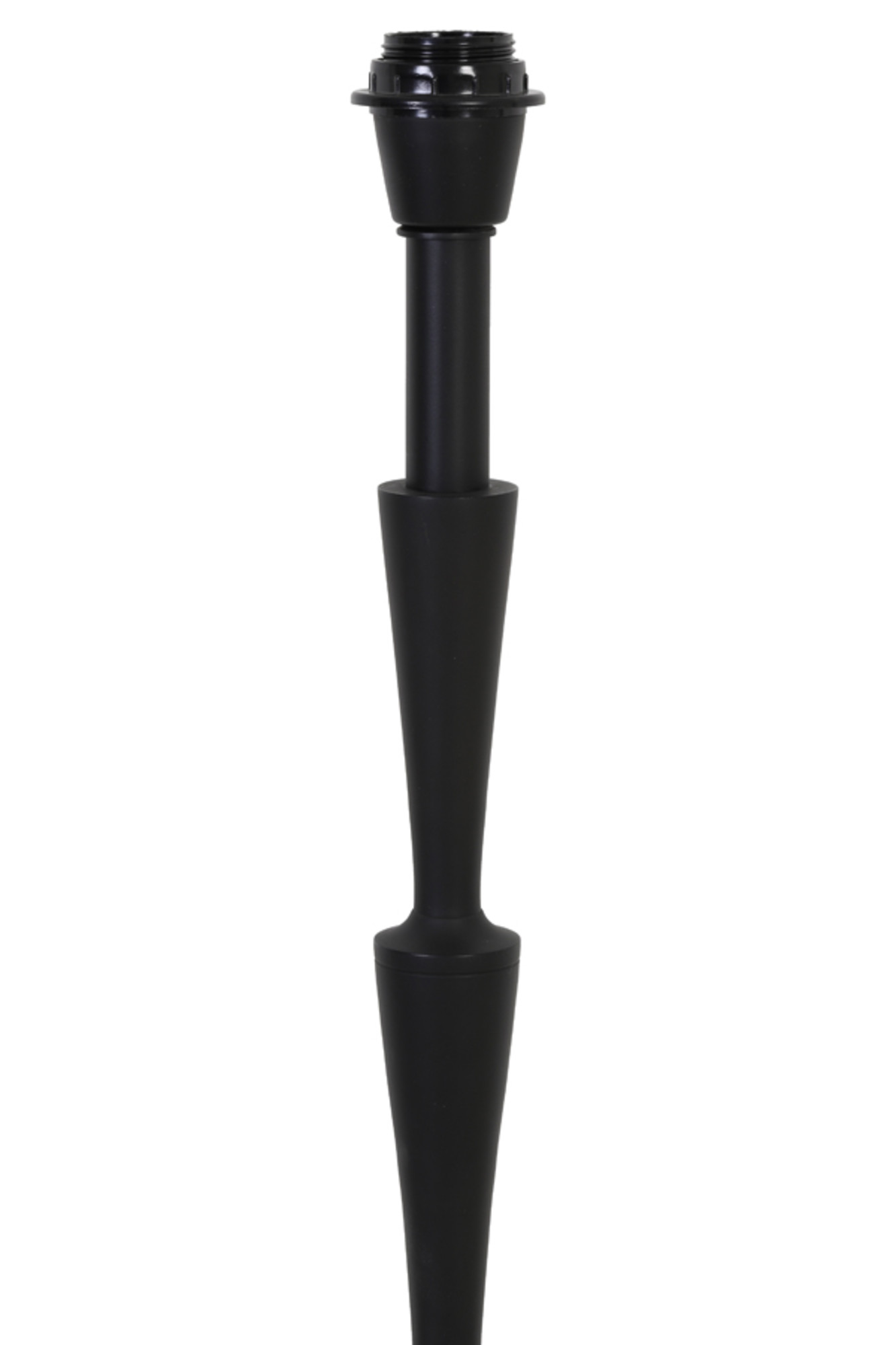 Piedestal de lampe moderne noir rainuré Light & Living Butia – Image 3