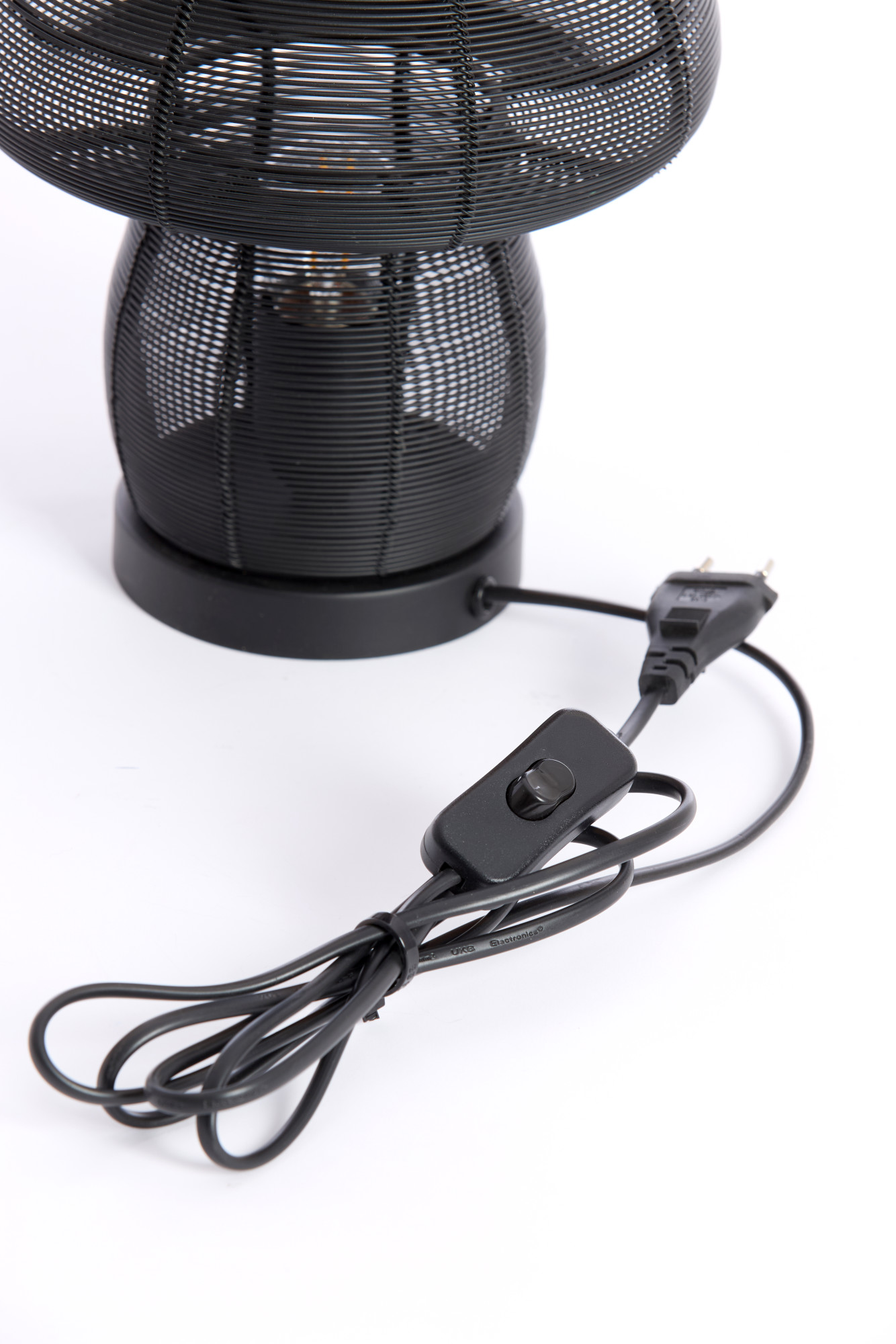 Petite lampe champignon noire Light & Living Mushroom – Image 4