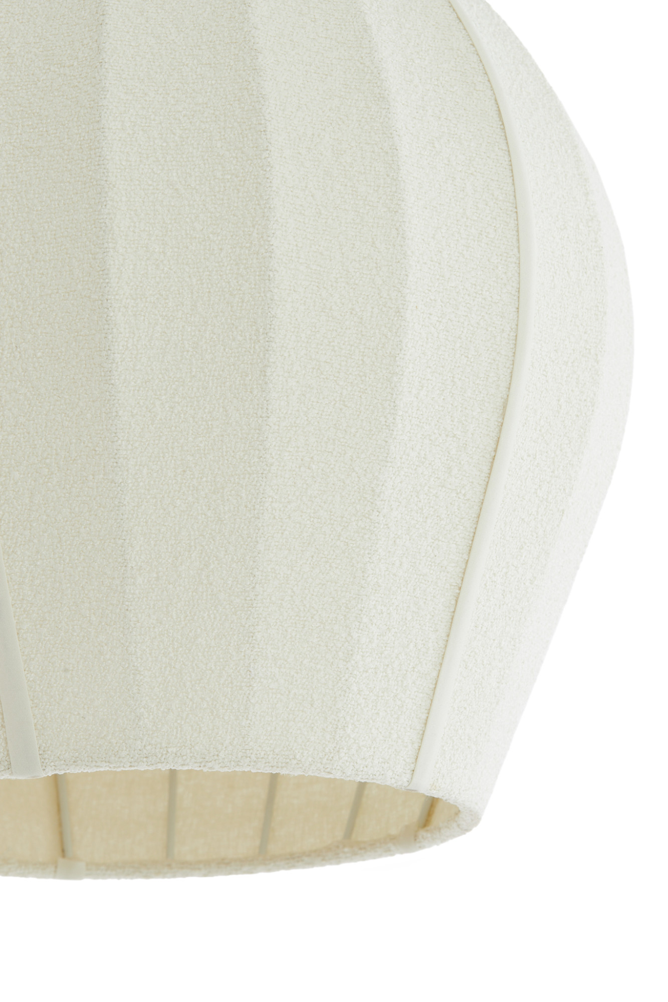 Suspension blanche en tissu avec abat-jour élégant Light & Living Zagori – Image 3