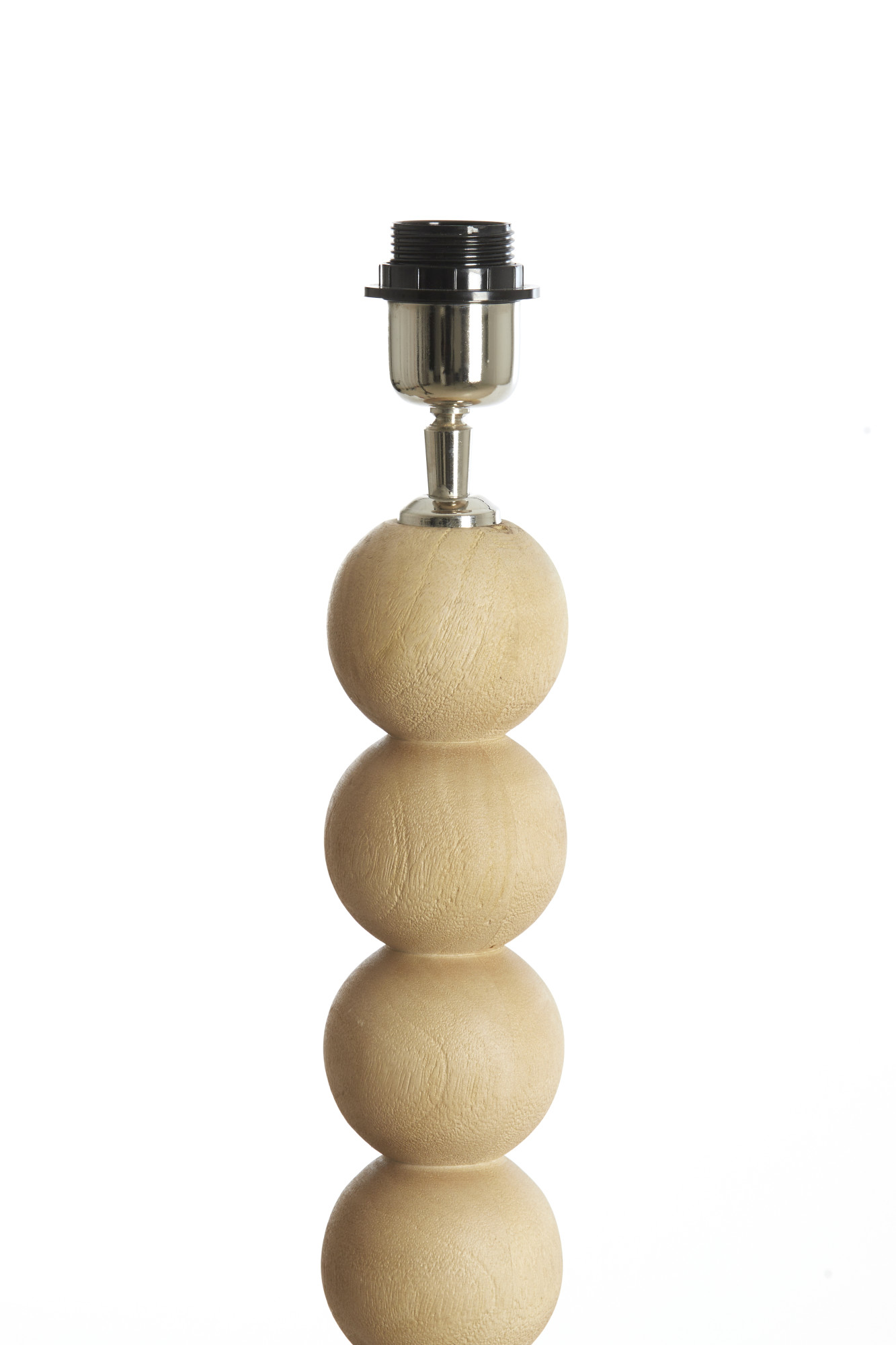 Socle de lampe en perles de bois Light & Living Veglio – Image 4