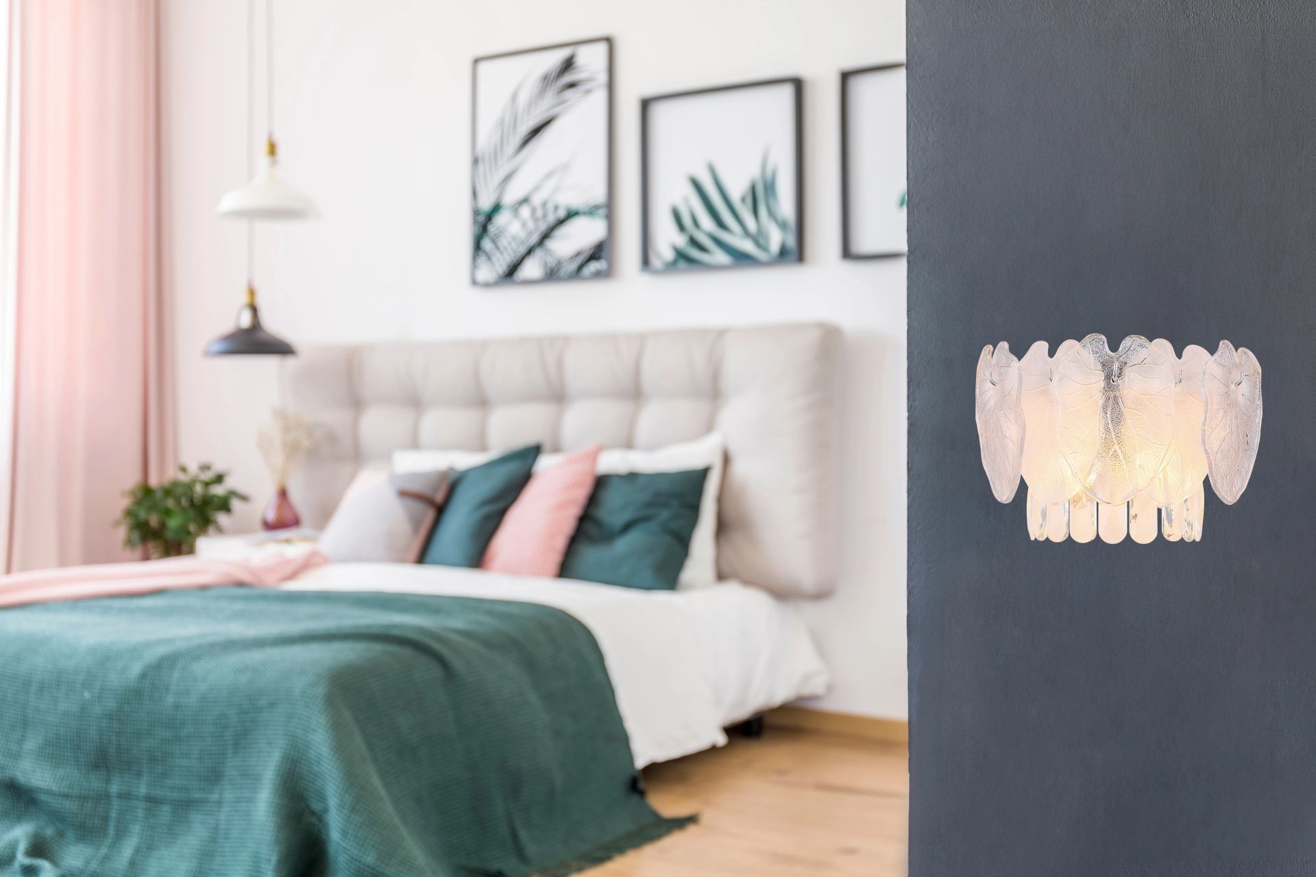 appliquemuraleéléganteenchromeaveccristalbenjamin-1