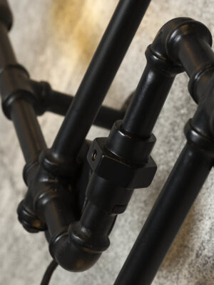 it'saboutromi-appliquemurale-nashville-noir-métal-e27-nashville/w/b-04