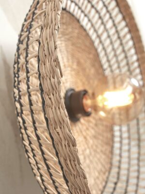 good&mojo-appliquemurale-pantanal-noir-métalherbesmarines-ø45cm-e27-pantanal/w45/b-07