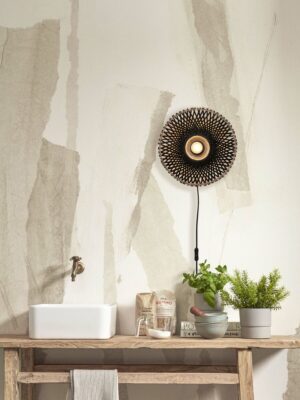 good&mojo-appliquemurale-kalimantan-noir-bamboumétal-ø30cm-e27-kalimantan/w8/b-07