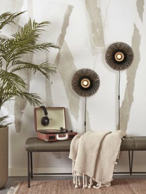 good&mojo-appliquemurale-kalimantan-noir-bamboumétal-ø30cm-e27-kalimantan/w8/b-08