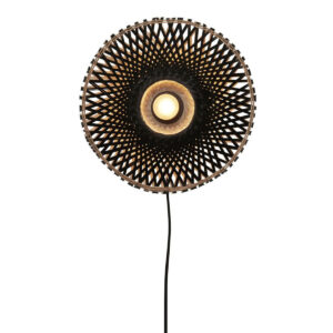 good&mojo-appliquemurale-kalimantan-noir-bamboumétal-ø30cm-e27-kalimantan/w8/b-1