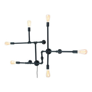 it'saboutromi-appliquemurale-nashville-noir-métal-e27-nashville/w/b-1