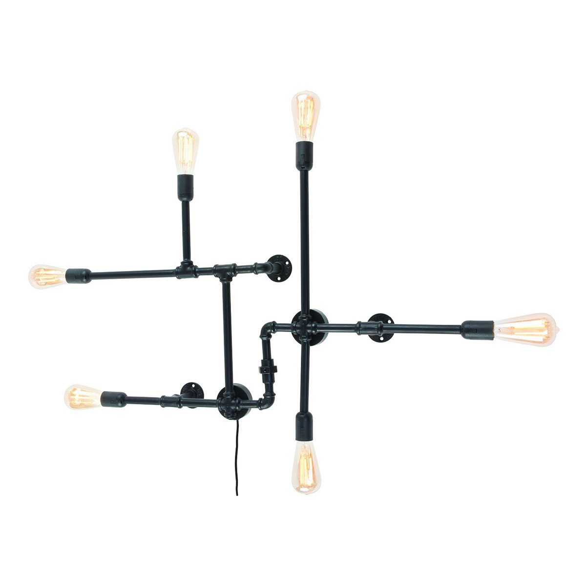 it'saboutromi-appliquemurale-nashville-noir-métal-e27-nashville/w/b-1