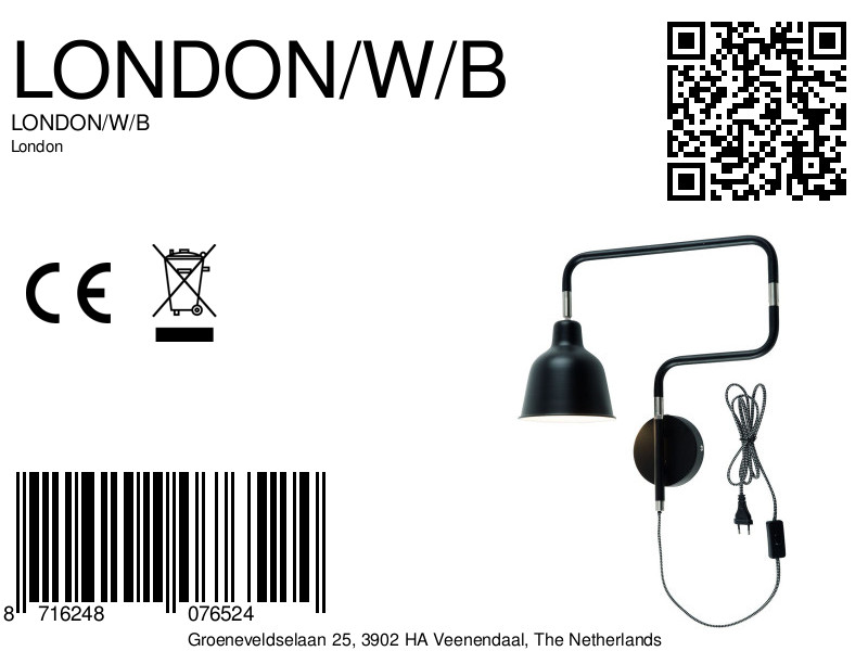 it'saboutromi-appliquemurale-london-noir-métal-ø16cm-e27-london/w/b-8a