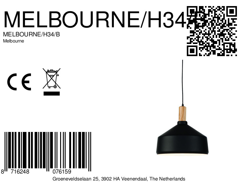 it'saboutromi-suspension-melbourne-naturel/noir-métal-ø35cm-e27-melbourne/h34/b-8a
