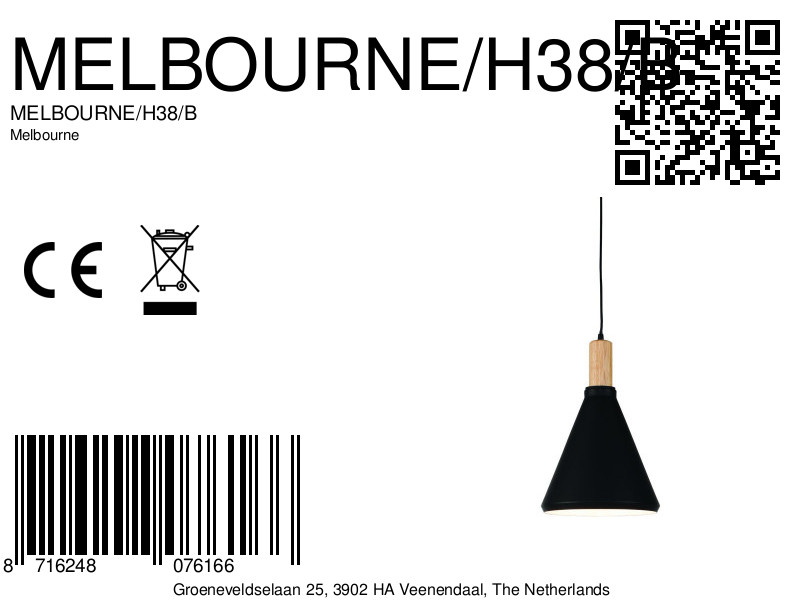 it'saboutromi-suspension-melbourne-naturel/noir-métal-ø25cm-e27-melbourne/h38/b-8a