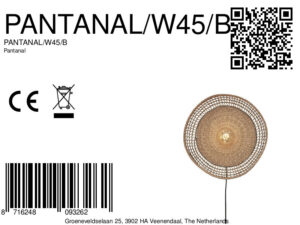 good&mojo-appliquemurale-pantanal-noir-métalherbesmarines-ø45cm-e27-pantanal/w45/b-8a