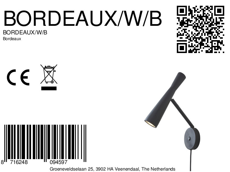 it'saboutromi-appliquemurale-bordeaux-noir-métal-ø6cm-gu10-bordeaux/w/b-8a