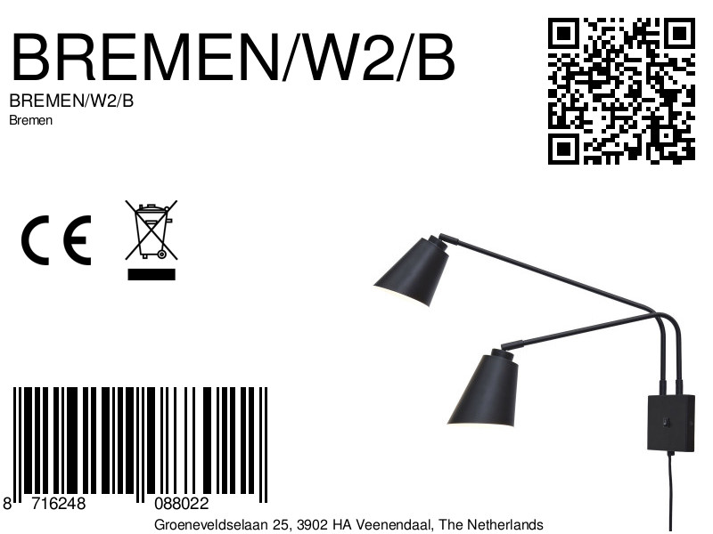 it'saboutromi-appliquemurale-bremen-noir-métal-lampedelit-e27-bremen/w2/b-8a
