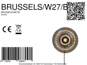 it'saboutromi-appliquemurale-brussels-noir-verre-ø27cm-e27-brussels/w27/b-8a