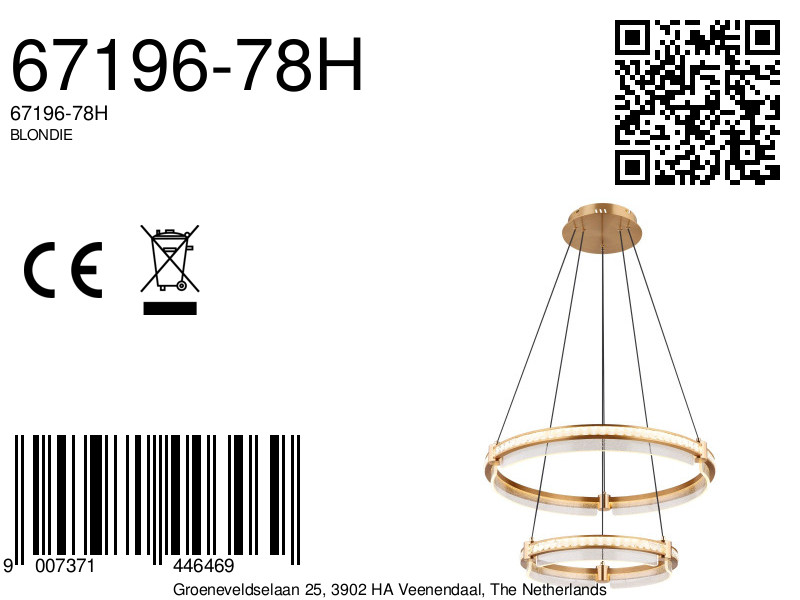 bellesuspensionluminaireavecélémentsdorésblondie-8a