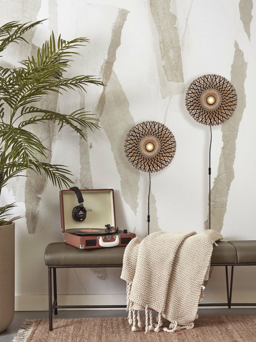 good&mojo-appliquemurale-kalimantan-naturel/noir-bamboumétal-ø8cm-e27-kalimantan/w8/bn-07