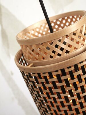 good&mojo-suspension-bhutan-naturel/noir-bamboumétal-ø18cm-e27-bhutan/h/1825/bn-09