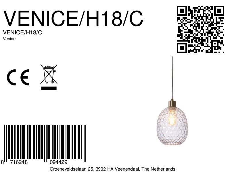 it'saboutromi-suspension-venice-transparent-verremétal-ø18cm-e27-venice/h18/c-8a
