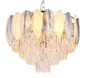 chandelierenchromeavecdécorationencristaldalton-1