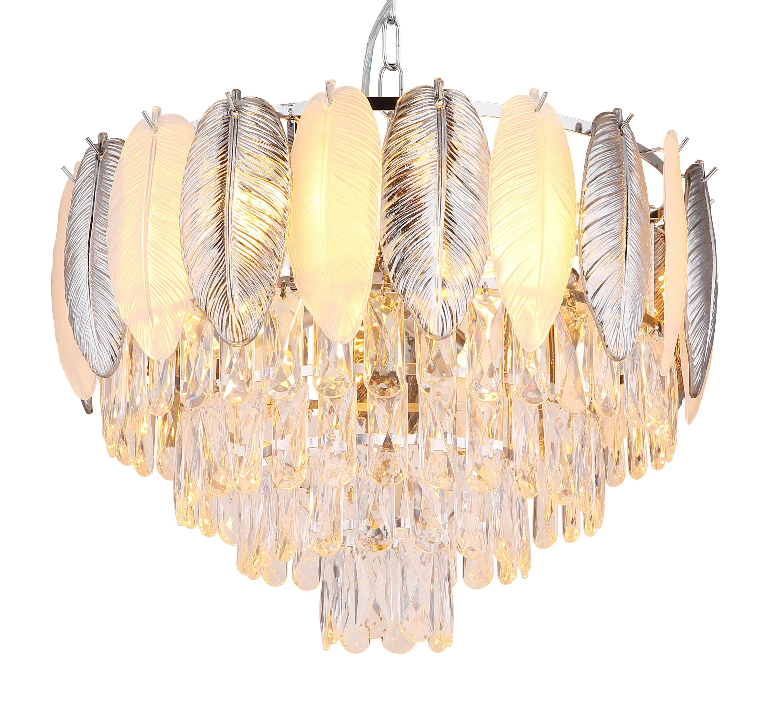 chandelierenchromeavecdécorationencristaldalton-1