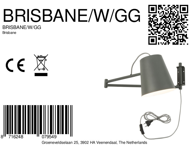 it'saboutromi-appliquemurale-brisbane-gris-métal-lampedelit-e27-brisbane/w/gg-8a