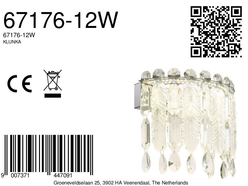 globo-appliquemurale-klunka-chrome-verre-led-67176-12w-8a