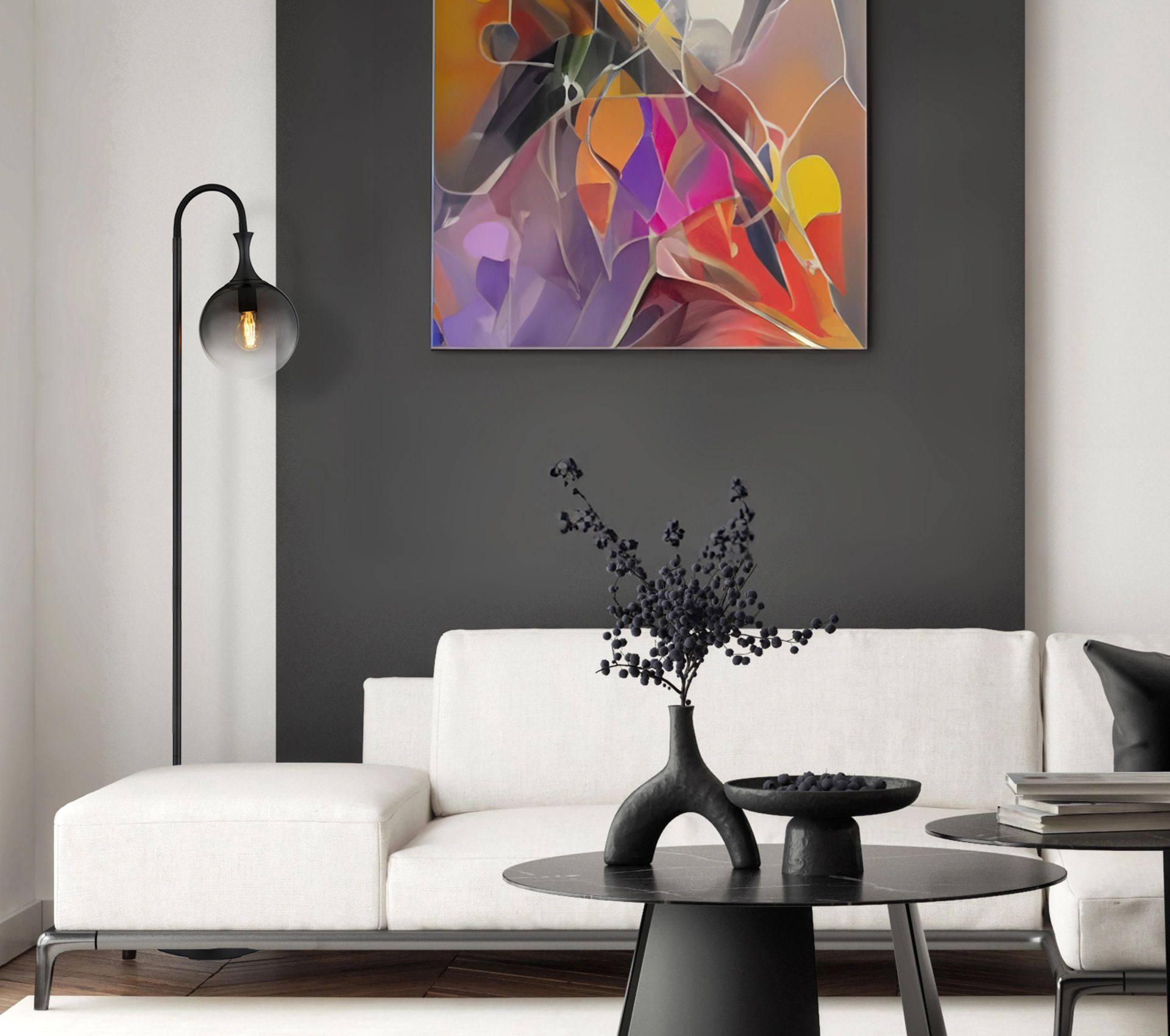 globo-lampedetable-dalton-noir-verre-lampeenverrecoloré-e27-15885s-1