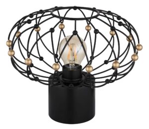 globo-lampedetable-greys-noir-métal-ø28cm-e27-15966t-1