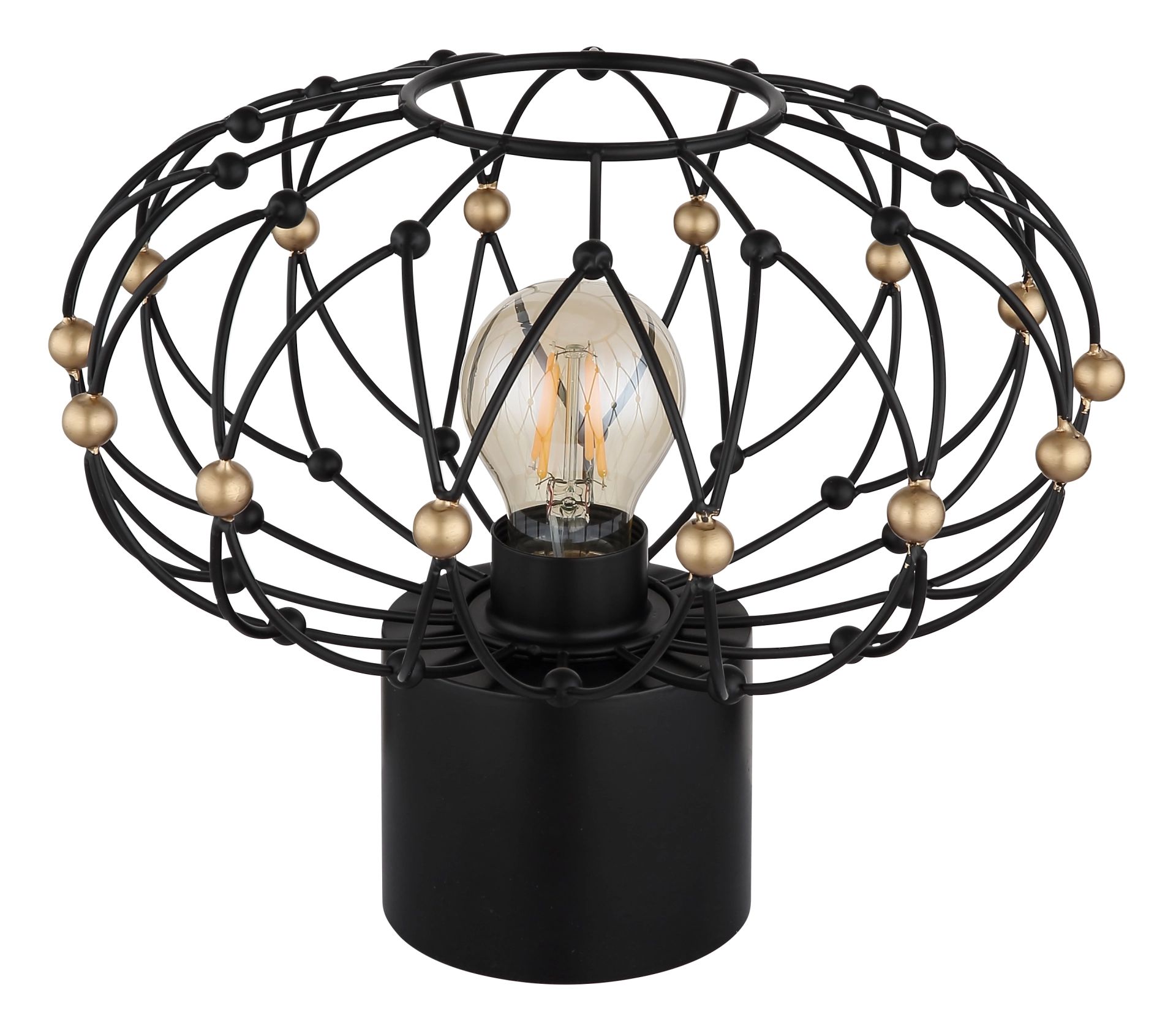 globo-lampedetable-greys-noir-métal-ø28cm-e27-15966t-1