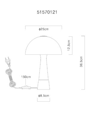 globo-lampedetable-paulin-ambre-métal-ø25cm-e27-51570121-1