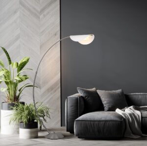 globo-lampedetable-robles-acier-métal-lampearquée-led-58032n-1