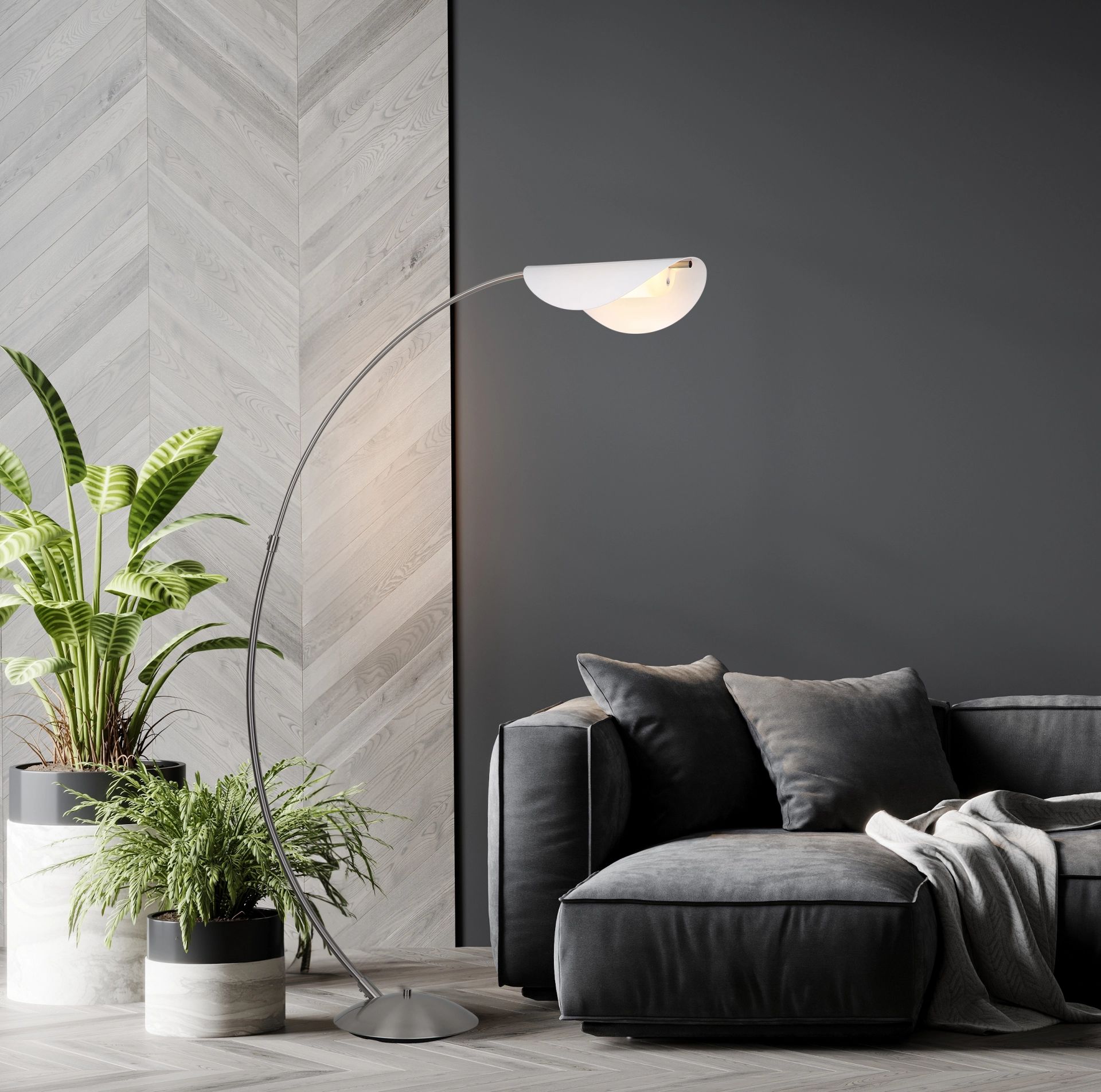 globo-lampedetable-robles-acier-métal-lampearquée-led-58032n-1