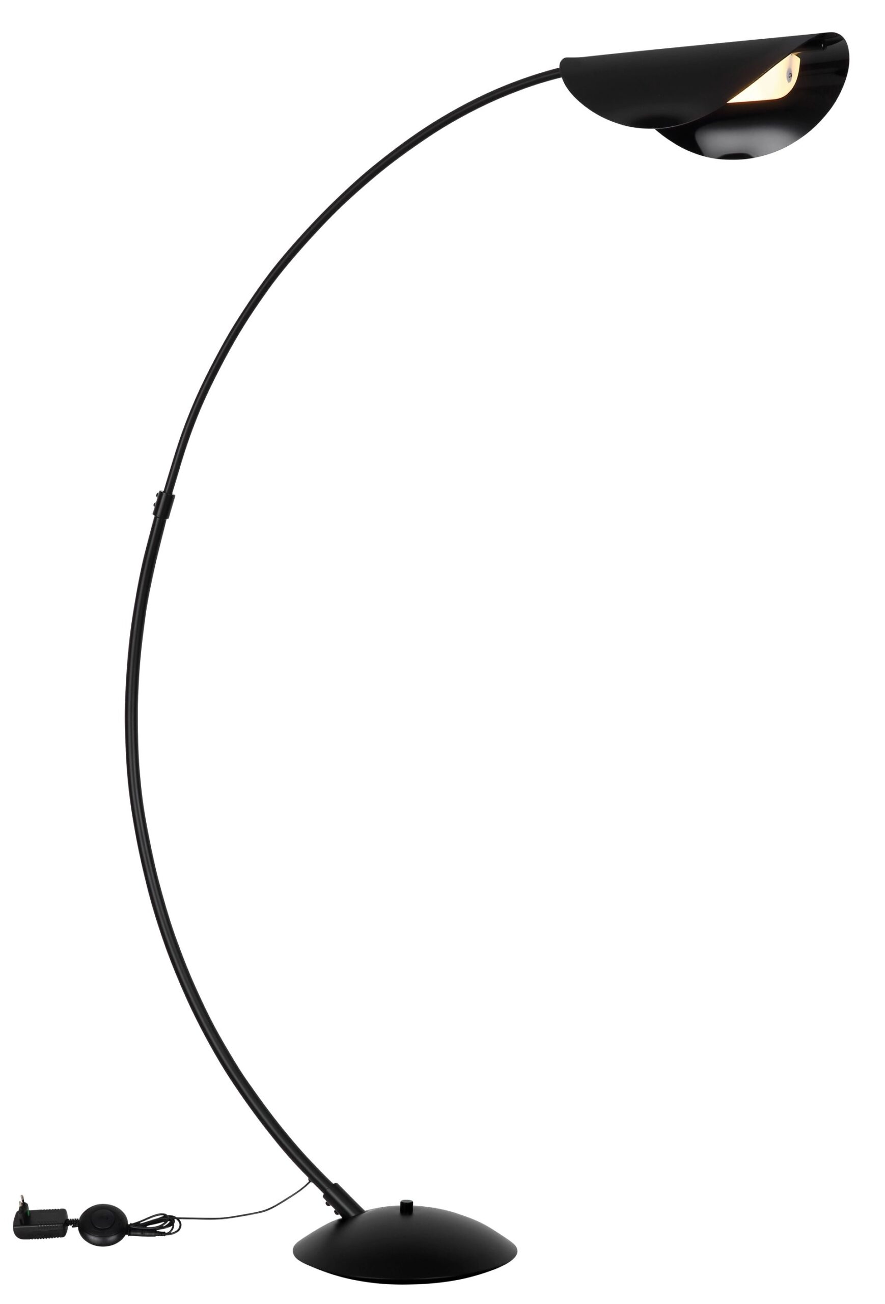 globo-lampedetable-robles-noir-métal-lampearquée-led-58032s-1