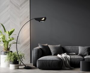 globo-lampedetable-robles-noir-métal-lampearquée-led-58032s-1